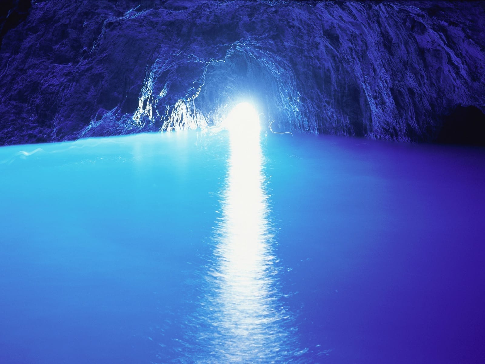 Blue Grotto cave, Capri, Italy --- Image by © Rainer Hackenberg/Corbis