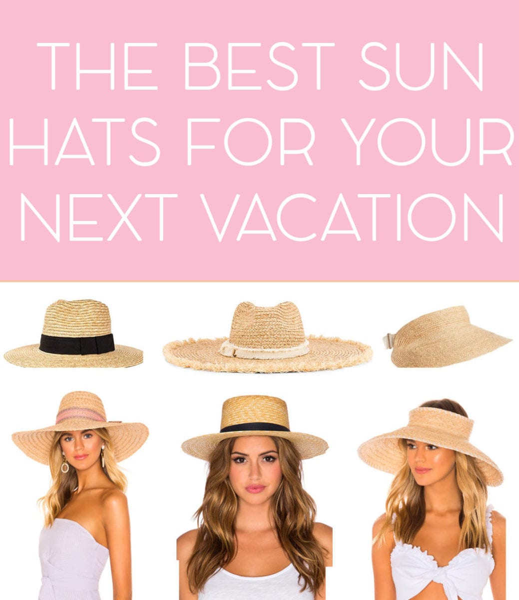The Best Sun Hats for Vacation - the best floppy hats for the beach,  fedoras, bucket hats, sun visors and more - JetsetChristina
