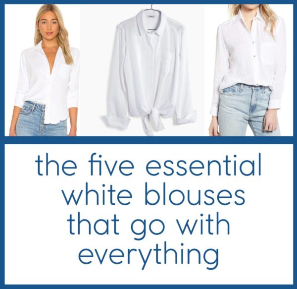 The Perfect White Everyday Shirt: The Cutest Essential White Tie-front ...