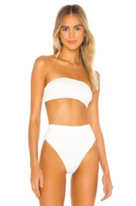 BEACH RIOT Kelsey Bikini Top in White