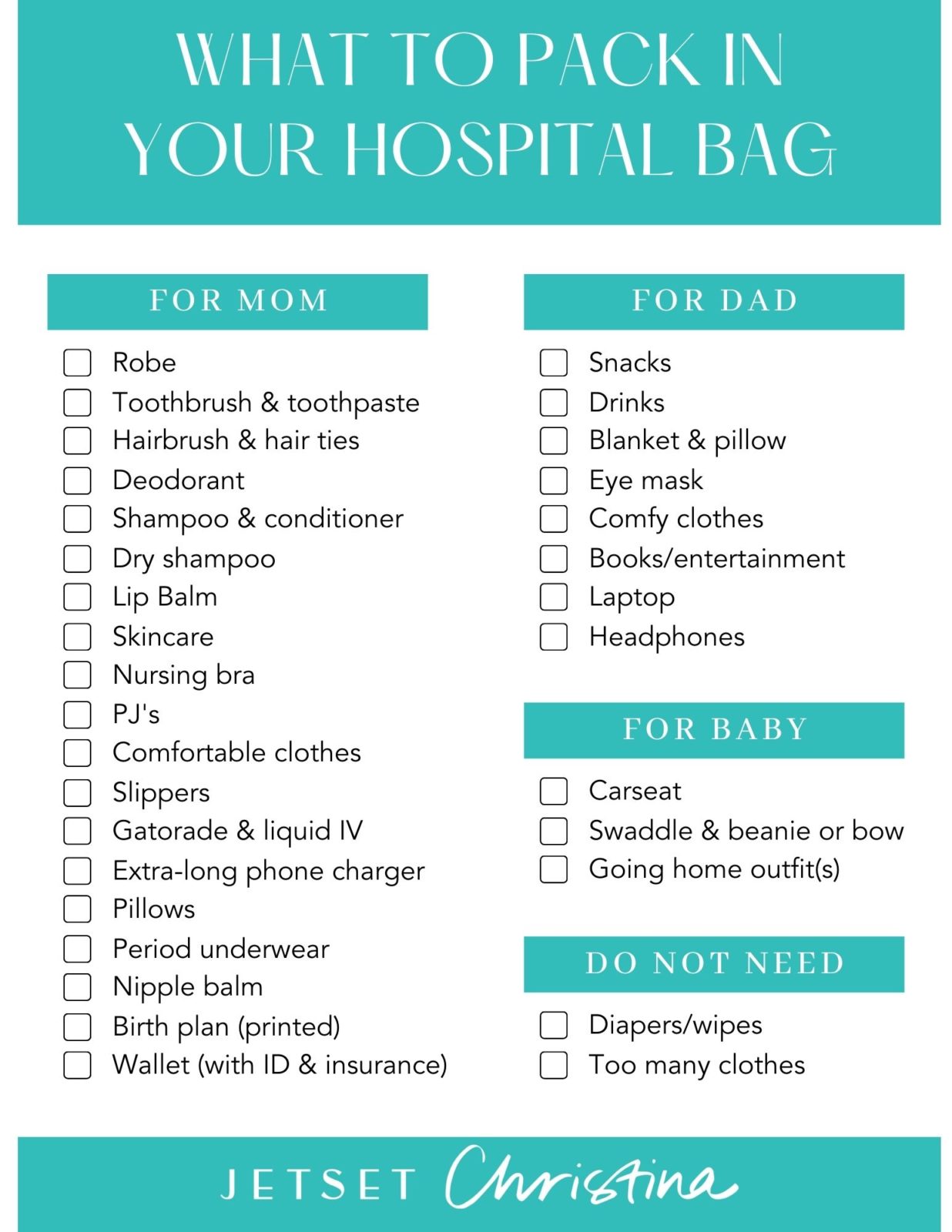 Hospital Bag Checklist: What to Pack