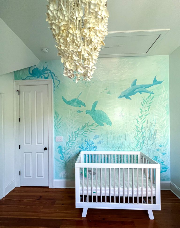 All About Our Under-the-Sea Nursery Mural - JetsetChristina