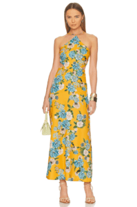 Agua Bendita x REVOLVE Indria Dress in Yellow Floral