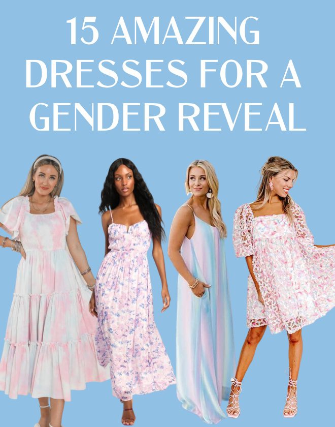 gender reveal dresses