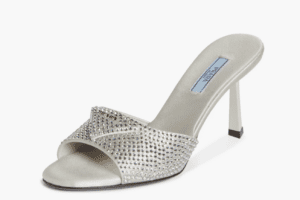 Prada Modellerie Crystal Slide Sandal (Women)