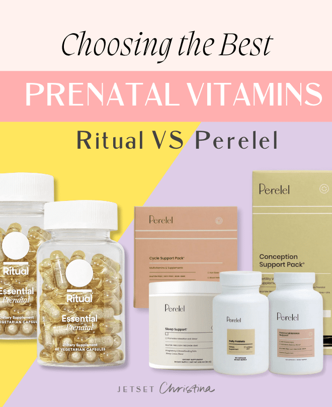 Jet Set Christina Review on the The Best-Prenatal Vitamins Ritual and Perelel